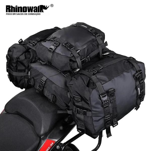 Imagem de Bolsa de Selim para Motocicleta à Prova D'Água Rhinowalk - 10L, 20L ou 30L