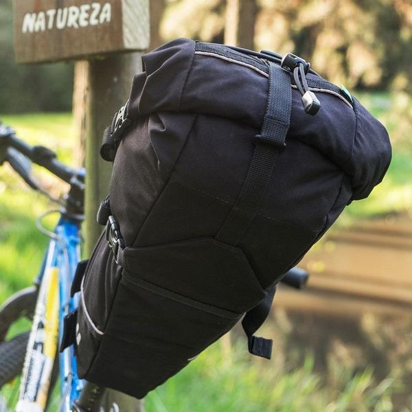 Imagem de Bolsa De Selim Voyager 10l Preto Transporte Viagem - Curtlo