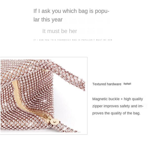 Imagem de Bolsa de Strass, Mochila Portátil da Moda, Europeia