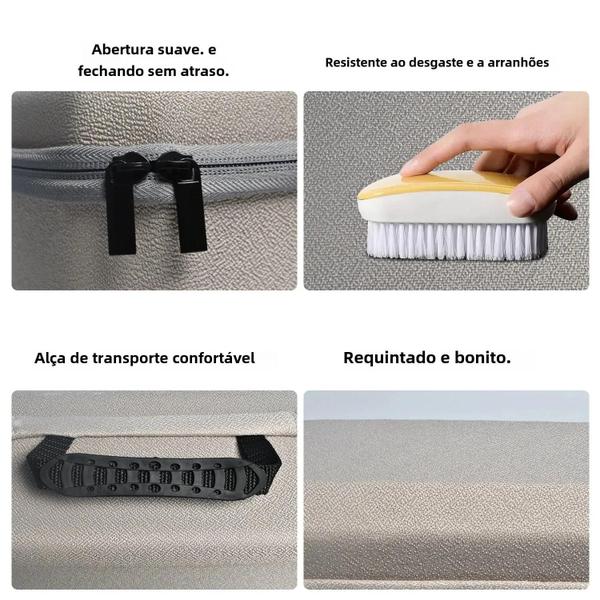 Bolsa de Transporte para Projetor Samsung The Freestyle - Case de Proteção com Zíper Imagem de Bolsa de Transporte para Projetor Samsung The Freestyle - Case de Proteção com Zíper