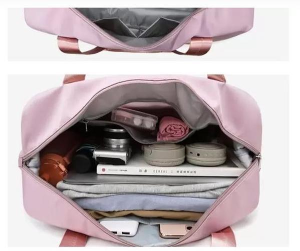 Imagem de Bolsa De Viagem Academia Multifuncional Dobrável Rosa