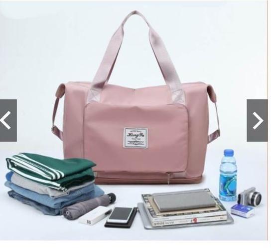 Imagem de Bolsa De Viagem Academia Multifuncional Dobrável Rosa