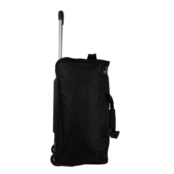 Bolsa de Viagem com Rodas Poliéster Santino Preta - 1U01 Imagem de Bolsa de Viagem com Rodas Poliéster Santino Preta - 1U01