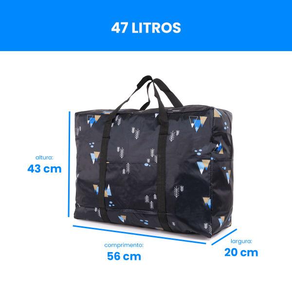 Imagem de Bolsa De Viagem Dobravel Sacola Bordo Resistente A Respingos