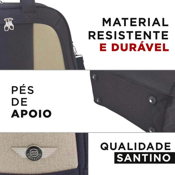 Imagem de Bolsa de Viagem Santino Xangai - Média - Preta