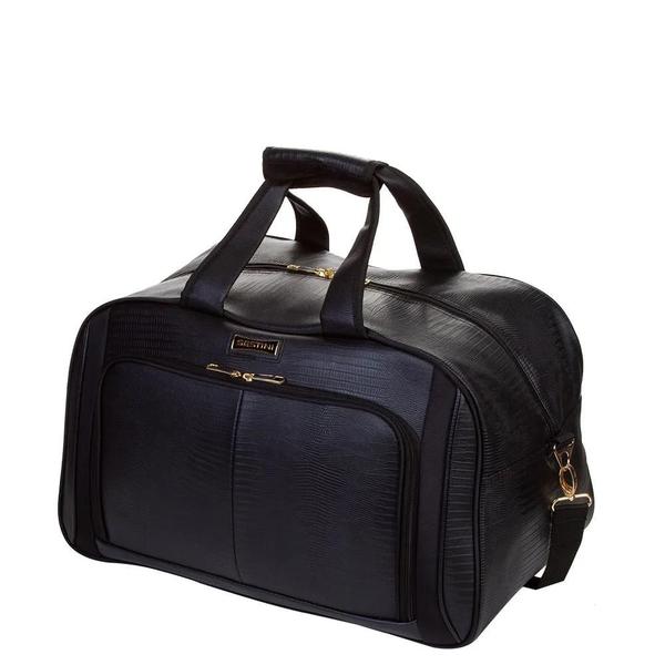 Imagem de Bolsa de Viagem Sestini Média Croco 4T Preto