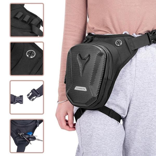 Imagem de Bolsa de Viagem Tática Masculina à Prova d'Água - Cintura, Perna e Motocicleta