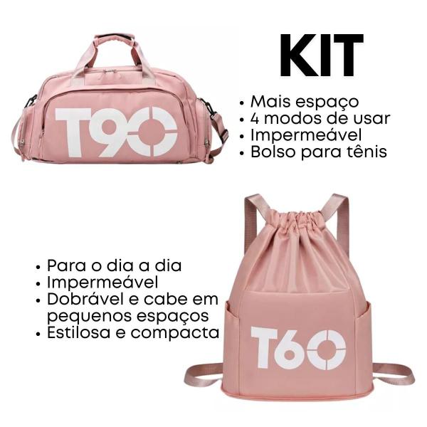 Imagem de Bolsa e Saco Mala Mochila T60 Academia Viagem Prática 