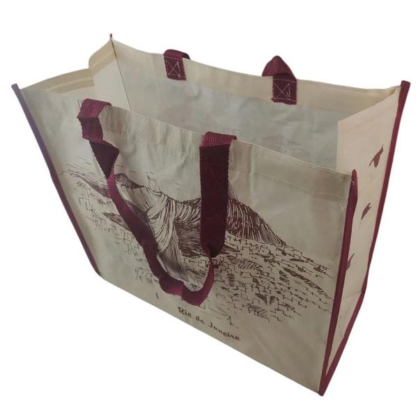 Imagem de Bolsa Ecologica Reutilizavel Ecobag Kit 10 Unidades Compras Mercado Sacola de Ombro Alça Resistente Dobravel Pratica