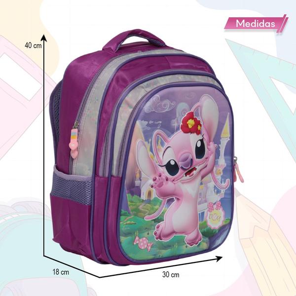 Imagem de Bolsa Escolar Feminina Colorida Resistente Personalizada