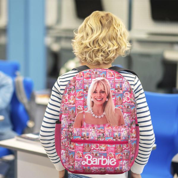 Imagem de Bolsa Escolar Feminina Costas Com Lancheira Infantil Barbie