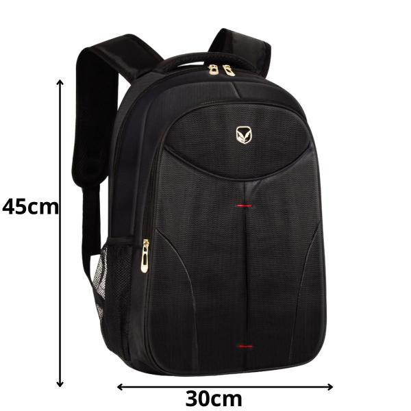 Imagem de Bolsa Escolar Masculina Mochila  De Costas Reforçadas Duas Repartição Em Poliéster Para Notebook YEPP