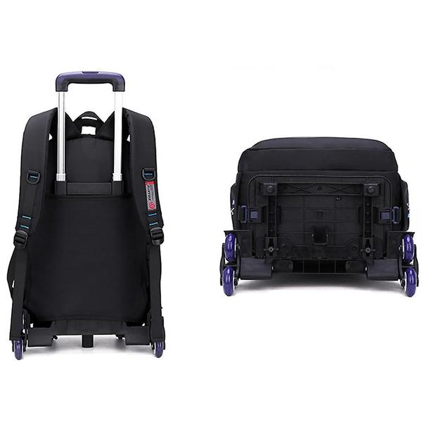 Imagem de Bolsa escolar Trolley Wokex Fashion para homens com 6 rodas