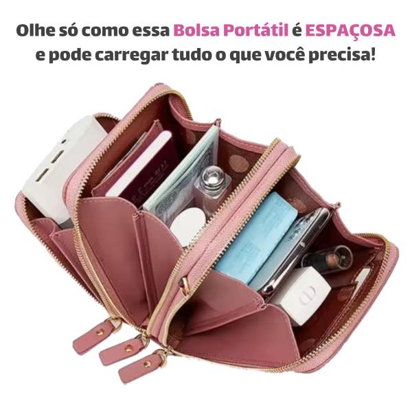 Imagem de Bolsa Feminina Bolso Transparente para Celular Festa Balada Alça Ajustavel Moderna