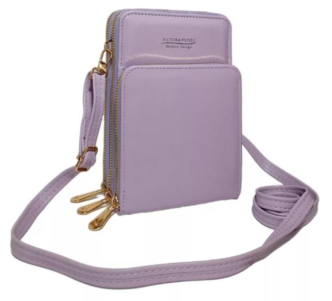 Imagem de Bolsa Feminina Carteira Mini Bag Com 3 Divisórias Transversal Porta Celular Modelo YS-45