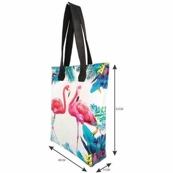 Imagem de Bolsa Feminina Chinelo Flamingos Magicc Bolsas