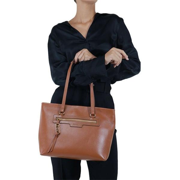 Imagem de Bolsa Feminina Classe Shopping Bag Couro Marrom - 3269