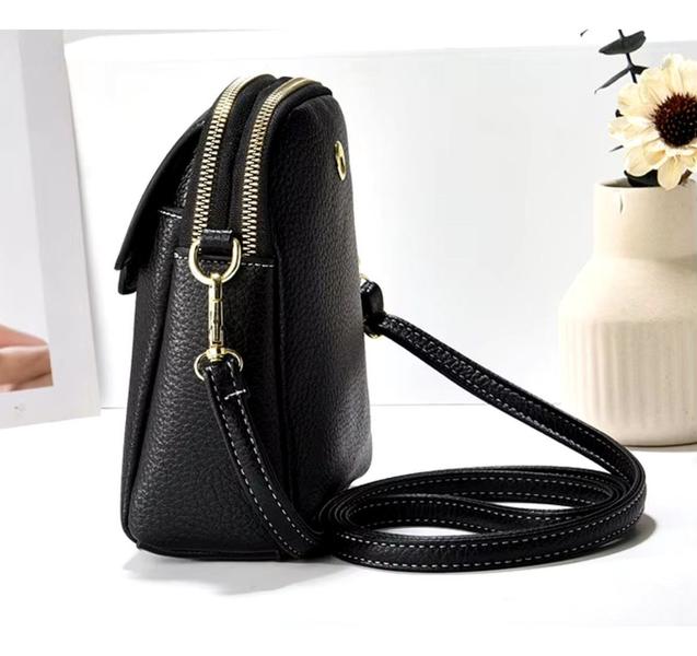 Imagem de Bolsa Feminina Crossbody Pequena Estilosa Blogueira Fashion