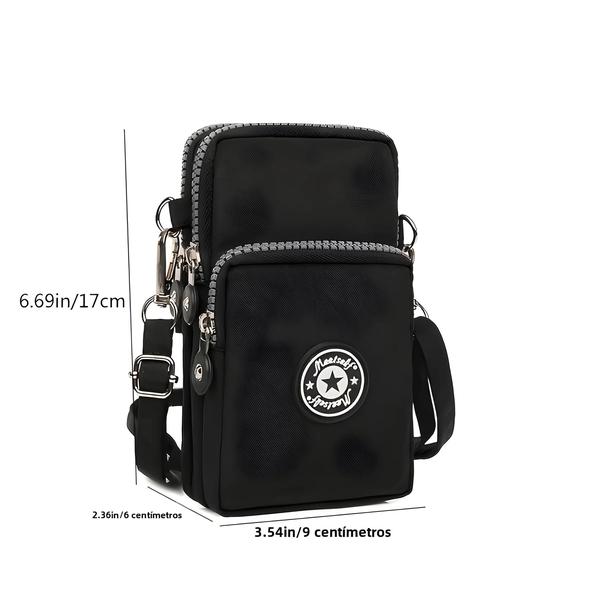 Imagem de Bolsa Feminina Crossbody Vertical para Celular - Bolsa de Pano para Caminhada