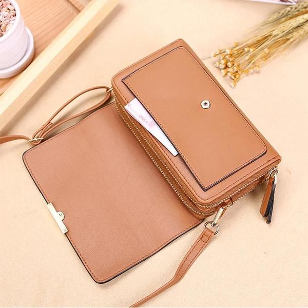 Imagem de Bolsa Feminina de Couro PU - Grande Capacidade, Modelo Crossbody