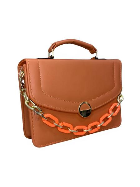 Imagem de Bolsa Feminina De Mão E Tranversal Anna 9633 - Laranja