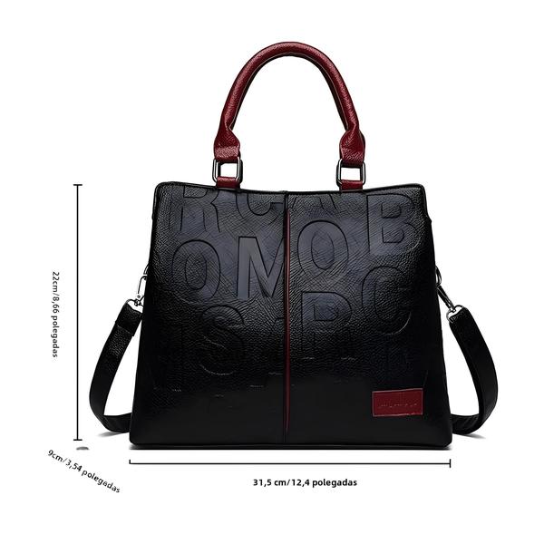 Imagem de Bolsa Feminina de Ombro Grande - Couro Macio, Design Moderno 2023