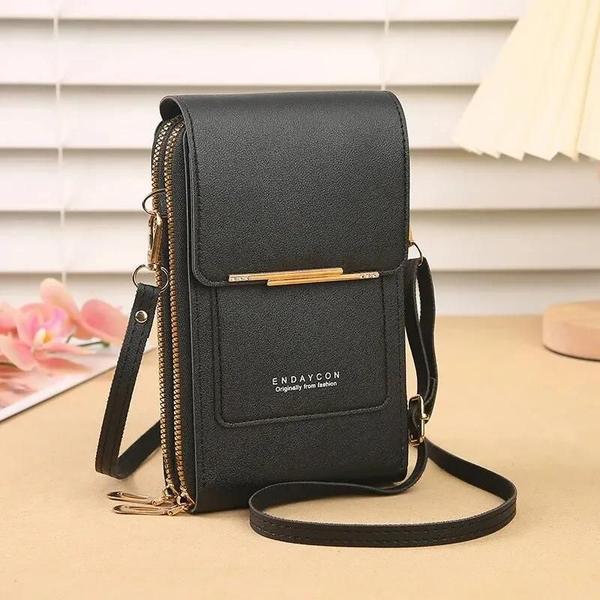 Imagem de Bolsa Feminina Fofa Com Tela Sensível Ao Toque, Bolsa Crossbody Elegante Para Celular E Porta-chaves