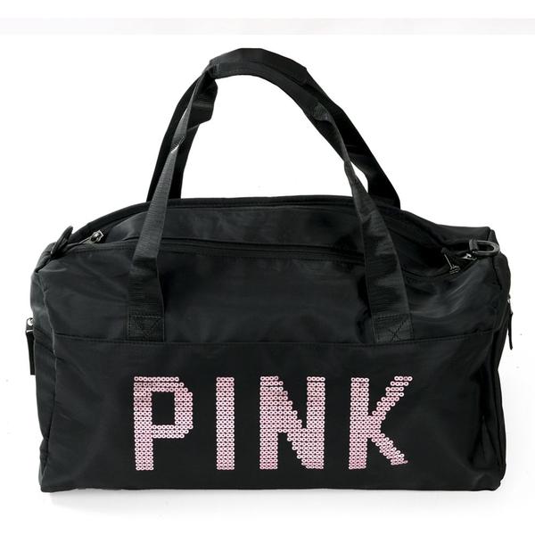 Imagem de Bolsa Feminina Mala Pink Academia Fitness Transversal Casual