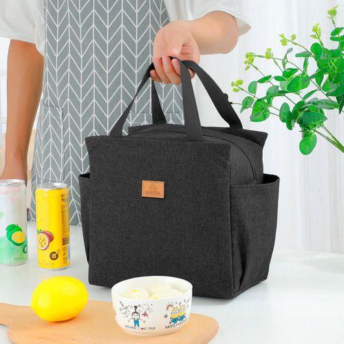 Imagem de Bolsa Feminina Necessaire Térmica Marmiteira Espaçosa Resistente Lancheira Alta Qualidade Trabalho Original Luxo Passeio