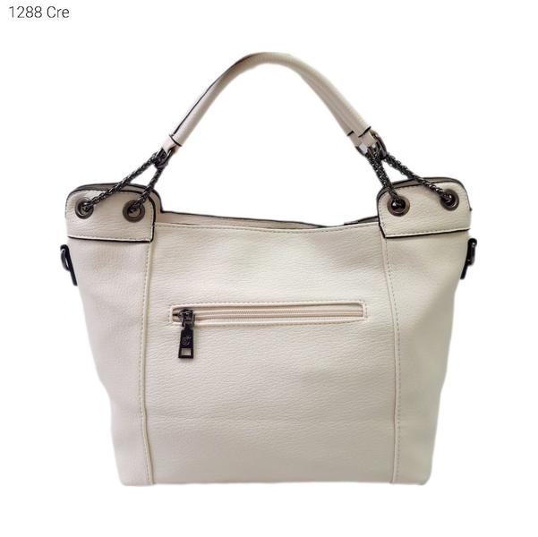 Bolsa Feminina Ombro / Transversal Sacola com Corrente nas Alças 1288 - H2 Bolsas Imagem de Bolsa Feminina Ombro / Transversal Sacola com Corrente nas Alças 1288