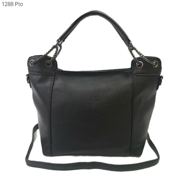 Bolsa Feminina Ombro / Transversal Sacola com Corrente nas Alças 1288 - H2 Bolsas Imagem de Bolsa Feminina Ombro / Transversal Sacola com Corrente nas Alças 1288
