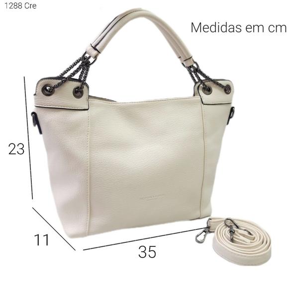 Bolsa Feminina Ombro / Transversal Sacola com Corrente nas Alças 1288 - H2 Bolsas Imagem de Bolsa Feminina Ombro / Transversal Sacola com Corrente nas Alças 1288