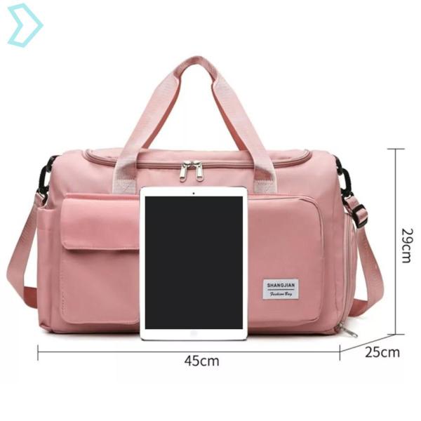 Imagem de Bolsa Feminina Para Academia Esportiva Mala Viagem Mochila Transversal Fitness Treino Dia a Dia