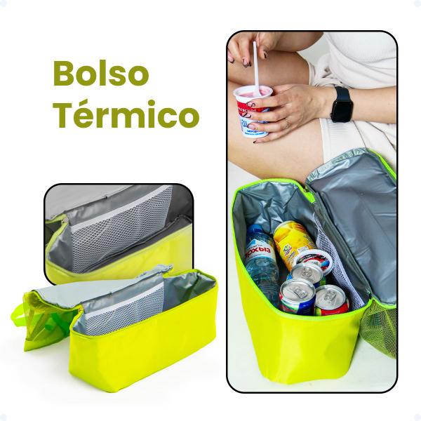 Imagem de Bolsa Feminina Praia Sacola Compartimento Térmico Cooler G