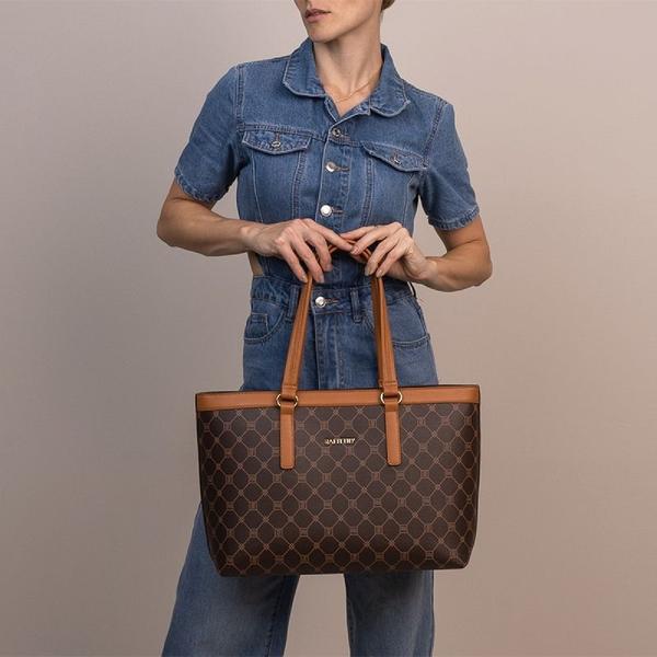 Imagem de Bolsa Feminina Rafitthy Tote Shopper Cacau Avelã