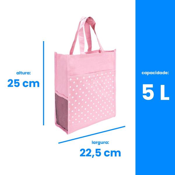 Imagem de Bolsa Feminina Sacola De Mão Academia Passeio Praia Com Zíper