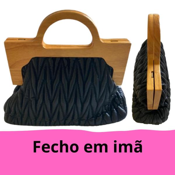 Imagem de Bolsa Feminina Transversal Clutch Shopbag Bolsa de Mão Com Alça