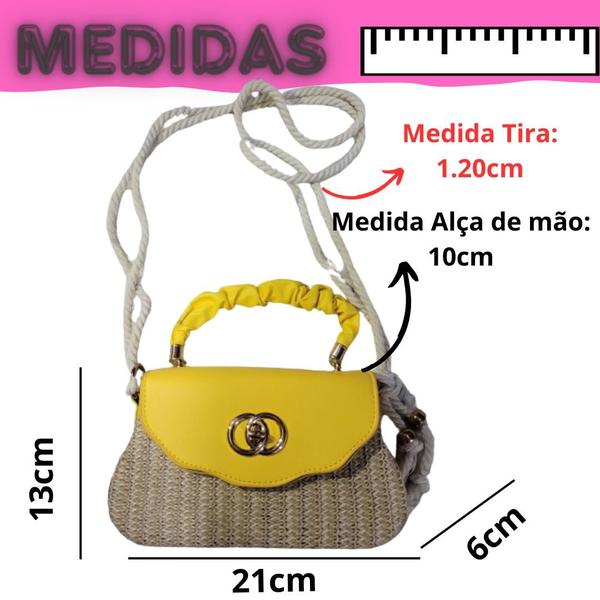 Imagem de Bolsa Feminina Transversal De Mão Alça Removível Bolsa De Ombro