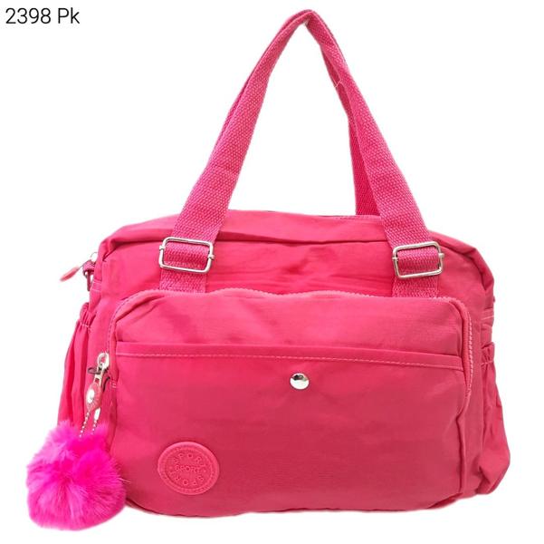 Imagem de Bolsa Feminina Transversal / Mão Nylon Tactel com Pompom 2398