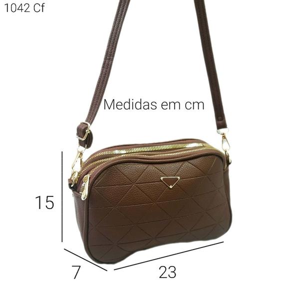 Imagem de Bolsa Feminina Transversal Porta Celular com Divisões 1042