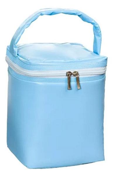 Bolsa Frasqueira Térmica Impermeável 4,5 Litros - Azul Bebê - Beniq Imagem de Bolsa Frasqueira Térmica Impermeável 4,5 Litros - Azul Bebê