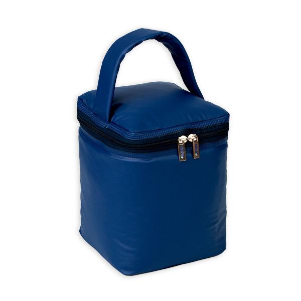 Imagem de Bolsa Frasqueira Térmica Impermeável Anti Vazamento (Bolsa Marmita) 15 x 20 x15 4,5- Litros (Azul Marinho)