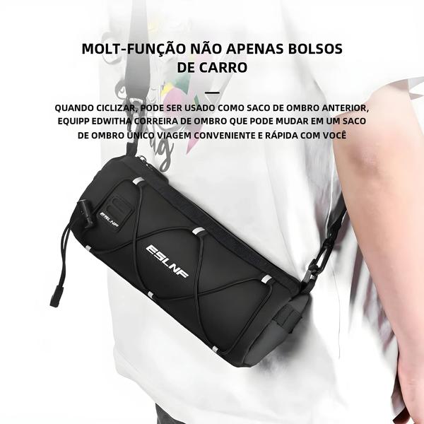 Imagem de Bolsa Frontal para Bicicleta - À Prova D'Água, Grande Capacidade e Multifuncional