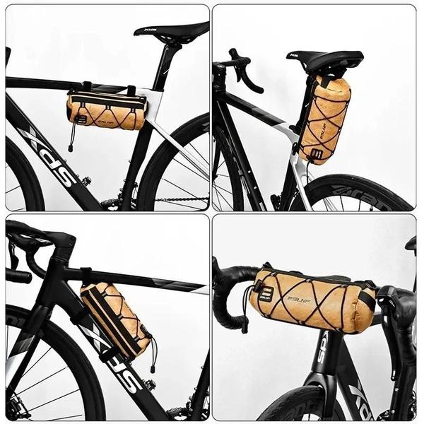 Imagem de Bolsa Frontal para Bicicleta - À Prova D'Água, Grande Capacidade e Multifuncional