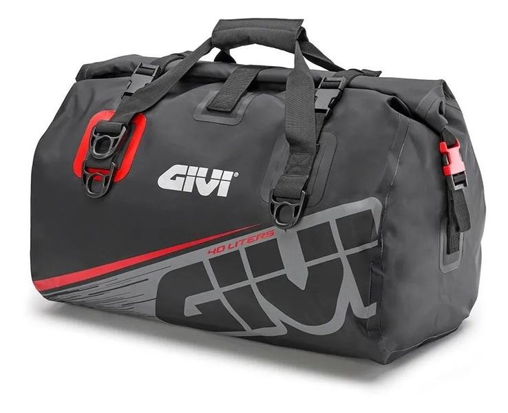 Imagem de Bolsa Givi Moto Ea115gr Impermeavel 40 Lts Cinza E Vermelho