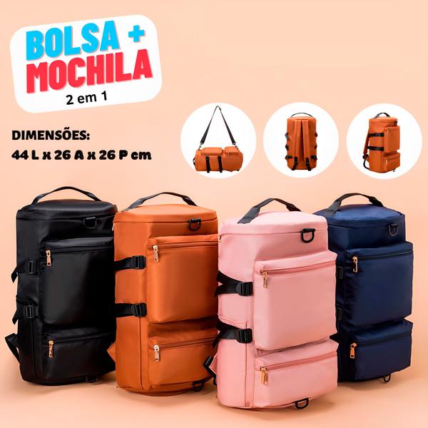 Imagem de Bolsa Grande Feminina Mochila Reforçada Viagem Academia Fit Moto Trilha Bag Passeio