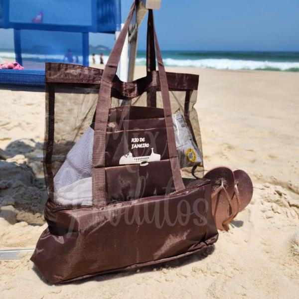 Imagem de Bolsa Grande Feminina Passeio Parque Piscina Termica Praia