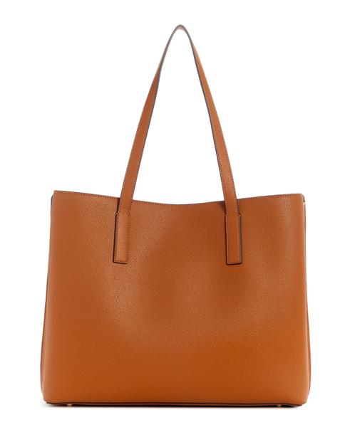 Bolsa GUESS Meridian Girlfriend Tote Cognac com bolsos - Bolsas