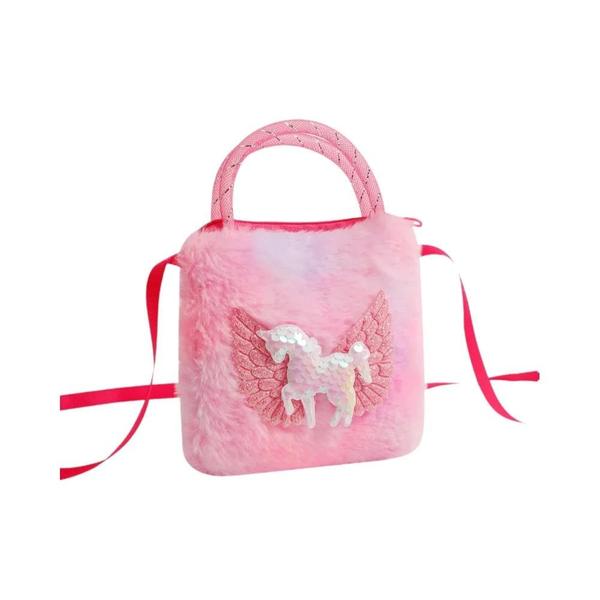 Imagem de Bolsa Infantil Mini Unicórnio para Meninas (2-5 Anos) - Presente com Asa de Cavalo