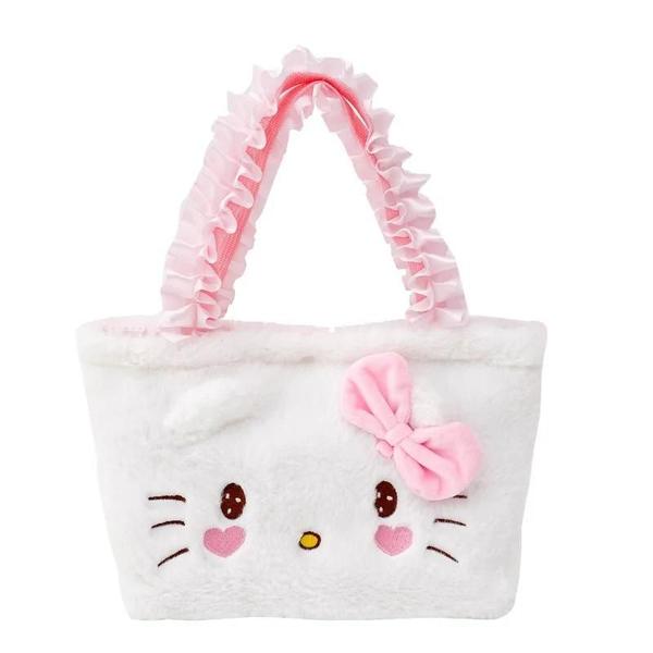 Imagem de Bolsa Kawaii Hello Kitty Sanrio - Saco de Pelúcia Macio com Cinnamoroll e Kuromi